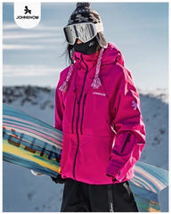 John Snow 2025 New Winter Men And Women's Ski Jacket Breathable Waterproof Snowboarding Clothing Outdoor Sports Warmth Ski Coat