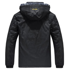 Men Thick Windproof Waterproof Jackets Men's Wool Liner Snow Ski Hooded Coats Male Parka Plus Size Winter Jacket