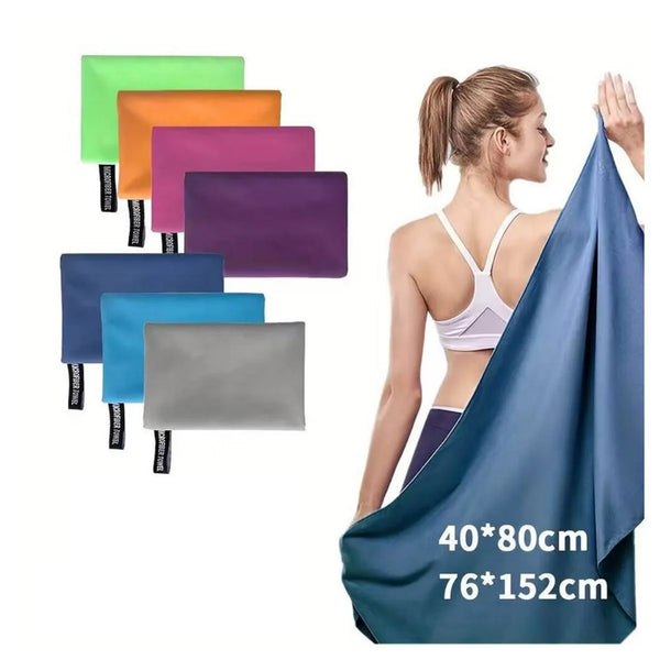 Large Microfiber Towel For Travel Sports, Quick Dry Soft Lightweight Gym Swimming Yoga Towel