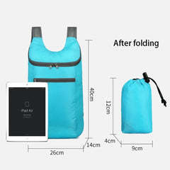 Foldable Waterproof Tear-resistant Lightweight Travel Backpack Large Capacity Outdoor Hiking Sports Bag for Weekends Travel Sac