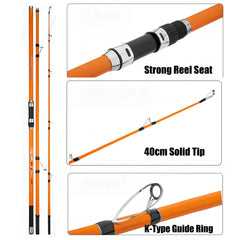 3.3M 3.6M 3.9M 4.2M 3 Sections 35kg CARP  Long Lure Rod Surf Spinning  Fishing Rod  Hard SK Carbon Fiber Distance Throwing Rod