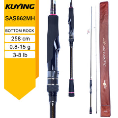 KUYING SUPERLITE Ajing Bottom Fish 6'8" 7'6" 7'7" 8'6" Fishing Lure Rod Casting Spinning FUJI Parts Power X Carbon Light Rock