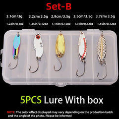 5pcs/lot Wobbler lures 3g/10g/15g Metal Vib Fishing Lure set Sinking Hard Metal VIB Sea Fishing Lures Artificial Pesca Bait
