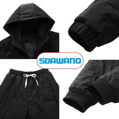 2024 NEW Fishing Trousers Hiking Coat Winter Keep Warm Fishing Jacket Plus Velvet Windproof Pants Waterproof Outdoor Jacket