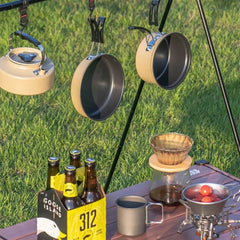 Outdoor Camping Cooker Set Outdoor cookware camping cookware Wild water kettle Cooking Cooker Portable set pot picnic equipment