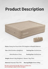 Naturehike Outdoor Camping 45cm Thick TPU Inflatable Pad Portable 2Persons Sleeping Mattress Large Mat Free Give Repair Bag