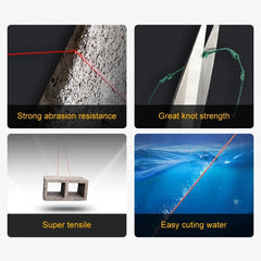 JOF 4 Strands Japan Braided Fishing Line Multifilament PE Line 100M 300M 500M 1000M Strong Power Wire 8-80LB Carp Accessories