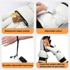 Cycling Gloves Winter Touchscreen Warm Men's Women Bicycle Gym Outdoor Driving Motorcycle Waterproof Thermal Non-Slip Gloves