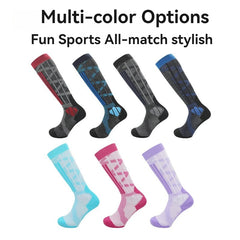 Winter Warm Thickening Ski Stockings Hiking Socks For Women Men Children Anti-Cold Skiing Outdoor High Sports Stockings