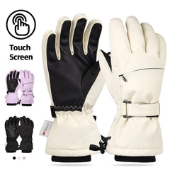 Winter Warm Skiing Gloves Windproof Women Snowboard Gloves Touch Screen Men Ski Gloves