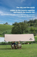 Naturehike 4-6 Person Windproof Large Awning Camping Tent with fishing Hiking Outdoor Tourism Beach Pergola SunShelter Tarp Rain