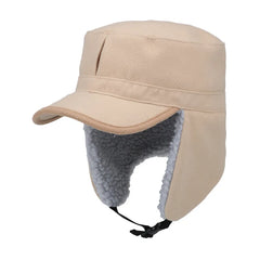 Men's winter trend Lei Feng hat women's new plush thickening warm ear protection outdoor hiking riding ski sports military cap