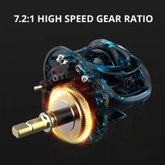 KastKing Brutus Baitcasting Reel Magnetic Braking System 7.2:1 Gear Ratio 5+1 Ball Bearings 8KG Max Drag Fishing Coil