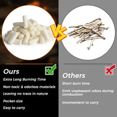 30/60Pcs Fire Starter Cotton Stick Mini Portable Emergency Outdoor Tools Camping Hiking Fireplace,Campfires,Pit Wood