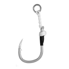 2pcs/bag High Carbon Steel Slow Single Hook Sea Fishing Hook Saltwater Fishing Metal Jigging Assist Hooks