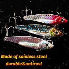 Spinner Spoon Metal Jig Bait 7g 10g 16g 20g VIB Sinking Blade Spinning Treble Hook Spinnerbait Pesca Pike Carp Sea Fishing Lure