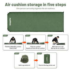 Naturehike Self-inflating Mattress D03 Inflatable Mattress 5CM Air Mattress Tourist Foam Sleeping Mat Camping Mat Tent Mattress