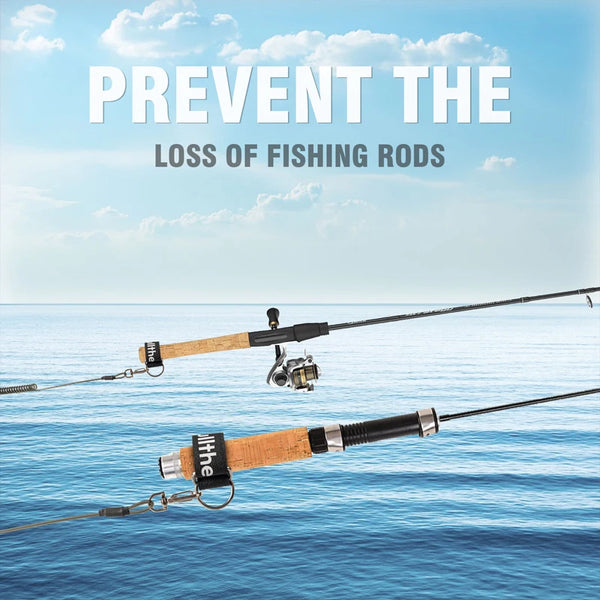 Pullther Fishing Rod Suspenders Fastener Holder Tie Belt Wrap Straps Telescopic Elastic Retention Rope Safety Fishing Tools