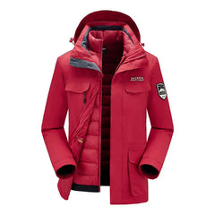 New Women Men Windproof Waterproof Warm Thicken  And Down Jacket Ski Clothes  down jacket two-piece S-5XL Size  purchase jacket