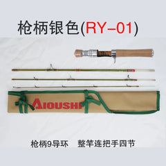 Fiberglass Small Bait Trout Rod UL Super Soft and Ultra Light 1.4m four section portable Travel Flow catapult fishing rod