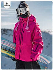 John Snow 2025 New Winter Men And Women's Ski Jacket Breathable Waterproof Snowboarding Clothing Outdoor Sports Warmth Ski Coat