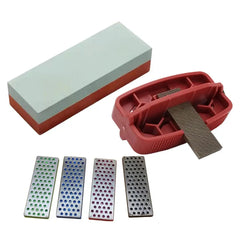 All-in-One Ski Edge Tuner Kit Ergonomic Grip, Diamond Stone & File for Easy DIY Ski & Snowboard Maintenance at Home