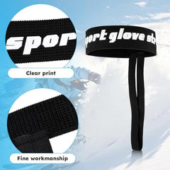 Skiing Sport Glove Straps Elastic Wrist Leash Glove Strap Handcuffs Glove Strap for Ski Snowboarding Mountaineering Accessories