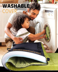 Thick Memory Foam Camping Mattress Sleeping Pad [Car/Tent/Cot] 3 Inch Portable Floor Mat Roll Up for Guests Kids Adult Sleepover