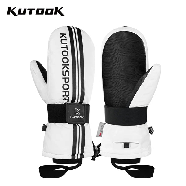 KUTOOK Ski Snow Gloves Mittens Winter Gloves for Men Women 3M C100 Insulation Waterproof Touchscreen Skiing Snowboard Gloves