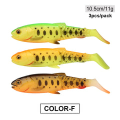 Spinpoler Predator Soft Fishing Lure Swimbait Paddle Tail Silicone Cannibal Artificial Bait Open Mouth Jig Head Bass Sea Wobbler