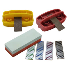 All-in-One Ski Edge Tuner Kit Ergonomic Grip, Diamond Stone & File for Easy DIY Ski & Snowboard Maintenance at Home