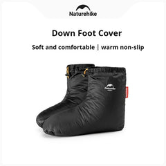 Naturehike Winter Duck Down Foot Cover Outdoor Hiking Camping Warm Booties Waterproof Shoes Ultralight Soft Slippers Socks 650FP