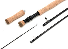 10'9" / 3.2m 7-8wt Fly Fishing Switch Rod 4 Pieces Carbon Fiber Sections Freshwater Fishing 2 Extra Cork Handles Fighting Butt