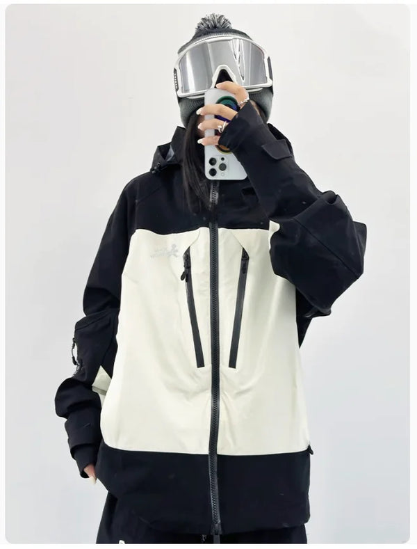 John Snow Woman Man Hooded Ski Wear Warm Windproof Waterproof Ski Clothes Outdoor Jacket Sports Male And Female Snowboard Coat