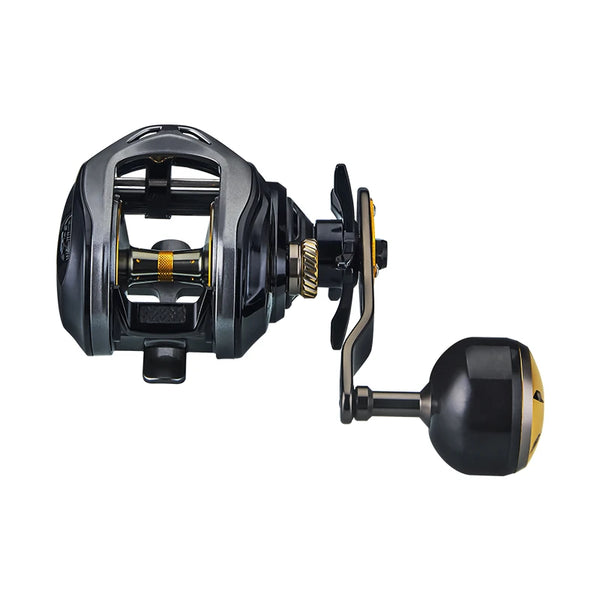 Genhike 2025 Carbon Fiber Body 16kgs Heavy Drag Power High Speed Gear Ratio 7.3:1 Magnetic Braking Baitcasting Fishing Reel