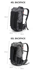 Naturehike Hiking Backpack Outdoor Sports Bag 60+5L Large Capacity Ergonomic Design Backpack Camping Travel Waterproof Bagpack