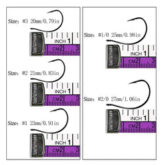 QualyQualy 20pcs Dropshot Hooks #3 #2 #1 #1/0 #2/0 Carbon Steel Barbed Hook For Soft Lures Freshwater Sea Fishing Wacky Hooks