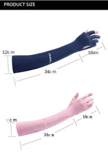 Summer Anti-UV Gloves Sleeve for Men and Women Cycling Sport Gloves Long Sleeve Breathable Arm Sleeves Summer Women's Cool Glove