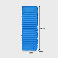 Outdoor Sleeping Pad Camping Inflatable Mattress with Pillows Travel Mat Folding Bed Ultralight Air Cushion Hiking Trekking