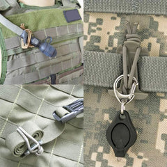 1/2/5Pcs Molle Backpack Buckle Carabiner Clips Outdoor Nylon Bag Hanger Hook Clamp EDC Carabiner Survival Gear Tools