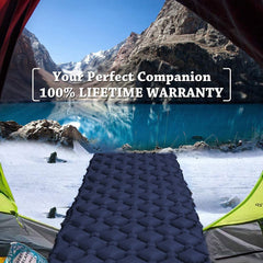 ONLIVING Camping Sleeping Mat Outdoor Sleeping Pad Inflatable Air Mattresses Tent Mat Folding Air Cushion Bed Hiking Trekking