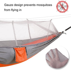 Camping Hammock with Mosquito Net Outdoor Furniture 1-2 Person Portable Hanging Bed Strength Parachute Fabric Sleep Swing