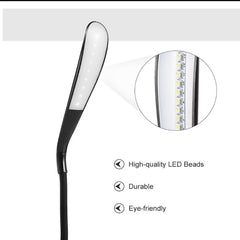 Mini Portable Laptops USB LED Light Touch Sensor Dimmable Table Desk Lamp for Power Bank Camping PC Laptops Book Night Lighting