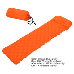 Outdoor Sleeping Pad Camping Inflatable Mattress With Pillows Travel Mat Folding Bed Ultralight Air Cushion Hiking Trekking