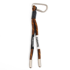 Creative Iridescent Braid Rope Keychain Carabiner Key Ring For Backpack Pendant Accessorie Hanging Cord Jewelry