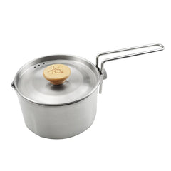 Stainless Steel Kettle Outdoor Camping Pot Teapot Portable Trekking Cooking Tool Travel Hiking Cookware Equipment