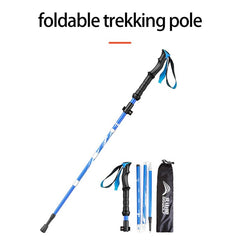 BSWOLF Trekking Poles 2PC Collapsible Lightweight Hiking Poles Adjustable Hiking Poles for Hiking Camping Mountaining Trekking