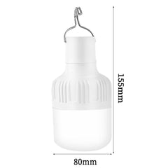 Outdoor Bulb USB Rechargeable LED Emergency Lights Portable Tent Lamp Battery Lantern BBQ Camping Light for Patio Porch Garden