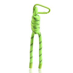 Creative Iridescent Braid Rope Keychain Carabiner Key Ring For Backpack Pendant Accessorie Hanging Cord Jewelry