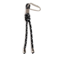 Creative Iridescent Braid Rope Keychain Carabiner Key Ring For Backpack Pendant Accessorie Hanging Cord Jewelry